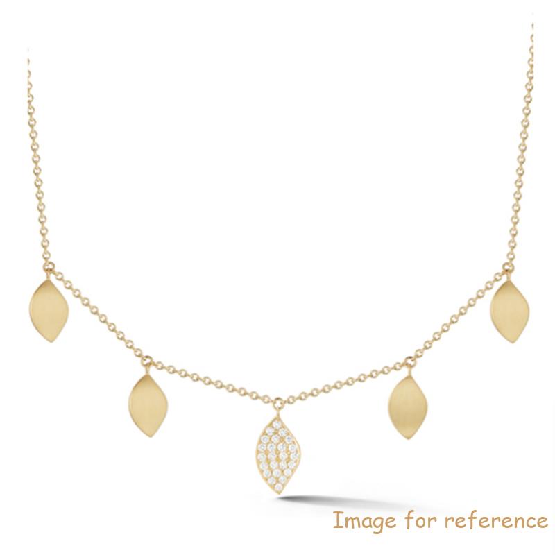 925 silver plated 14K gold necklace
