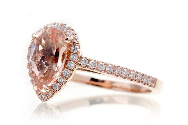 14K rose gold ring