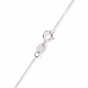 white gold enamel necklace