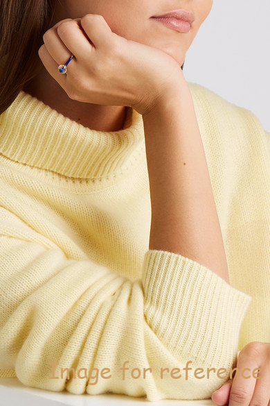 14k gold and enamel tanzanite ring4 14K gold and enamel ring