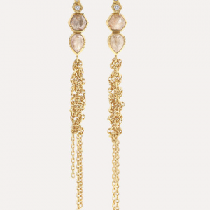 18-karat gold diamond earrings silver jewelry custom wholesaler