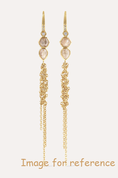 18-karat gold diamond earrings silver jewelry custom wholesaler 18-karat gold diamond earrings silver jewelry custom wholesaler