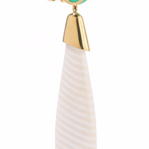 18-karat gold multi-stone earrings
