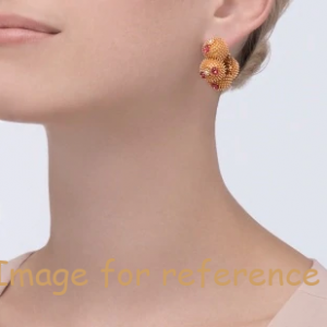 18K PINK GOLD DIAMONDS EARRING1