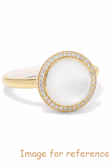 18K oro, mother-platar ceramic ring ceramic ring 925 silver