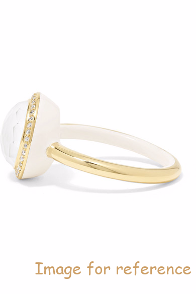 18K oro, mother-platar ceramic ring4 ceramic ring 925 silver