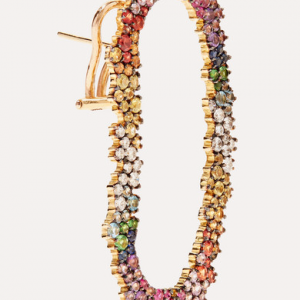 18K gold multi-stone earrings custom 925 Производител на сребро