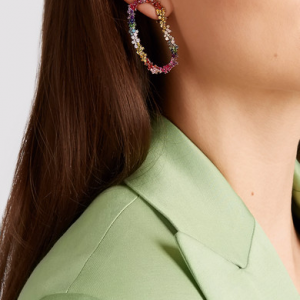 18K gold multi-stone earrings custom 925 Производител на сребро