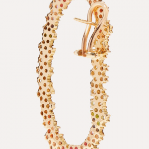 18K gold multi-stone earrings custom 925 silver manufacturer