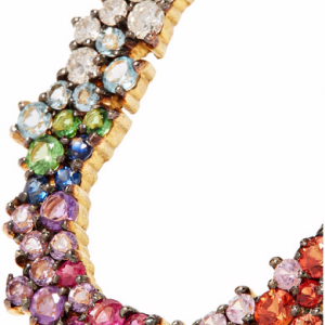 18K gold multi-stone earrings custom 925 Производител на сребро