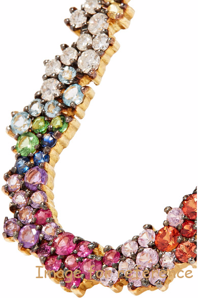 18K gold multi-stone earrings custom 925 Производител на сребро4 18K gold multi-stone earrings custom 925 silver manufacturer