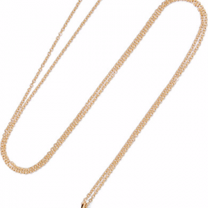 18K gold multi-stone necklace