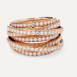 18K rose gold diamond ring 925 silver ring wholesalser OEM