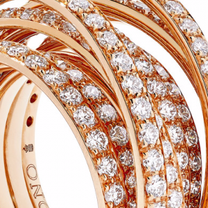 18K rose gold diamond ring 925 silver ring wholesalser OEM