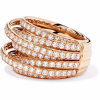 18K rose gold diamond ring 925 silver ring wholesalser OEM