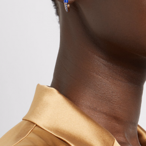 sapphire hoop earrings