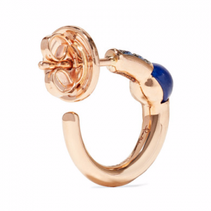 sapphire hoop earrings
