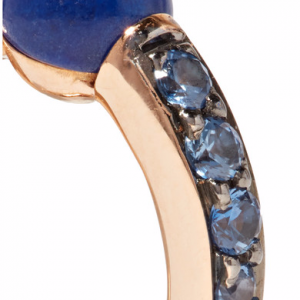 sapphire hoop earrings