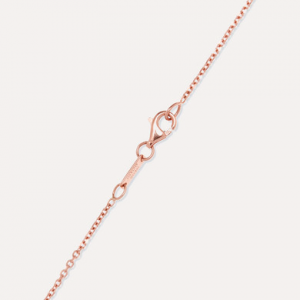 18K rose gold sapphire necklace1