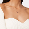 18K rose gold sapphire necklace1