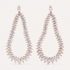18K rose gold zirconia earrings OEM factory 925 Silberschmuckhersteller