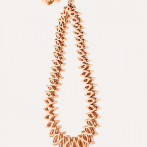 18K rose gold zirconia earrings OEM factory 925 Kumush zargarlik buyumlari ishlab chiqaruvchisi