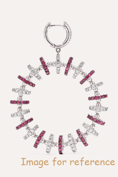 18K white glod Cubic Zirconia earrings OEM ODM factory custom wholesaler1