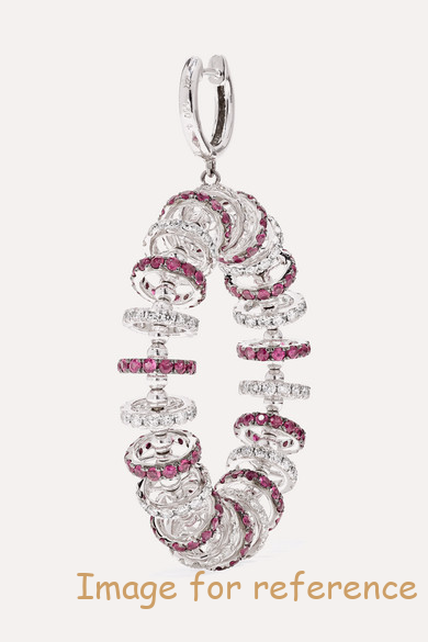 18K white glod Cubic Zirconia earrings OEM ODM factory custom wholesaler3