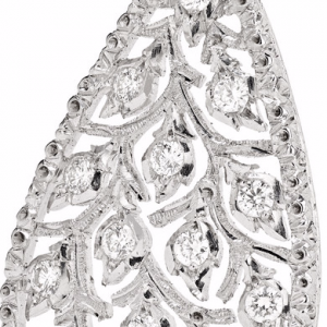18K white gold earrings