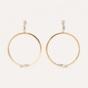 18k gold AAA Cubic Zirconia earrings OEM silver jewelry factory