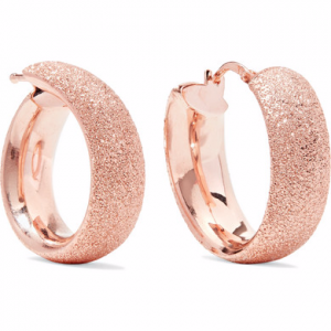 rose gold hoop earrings