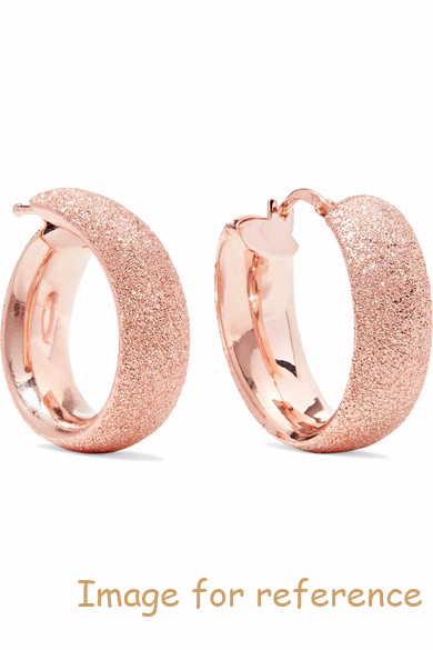18k rose gold hoop earrings rose gold hoop earrings