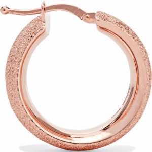rose gold hoop earrings