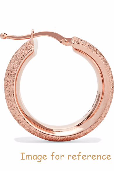 18k rose gold hoop earrings1 rose gold hoop earrings