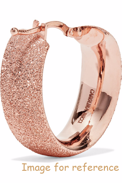 18k rose gold hoop earrings3 rose gold hoop earrings