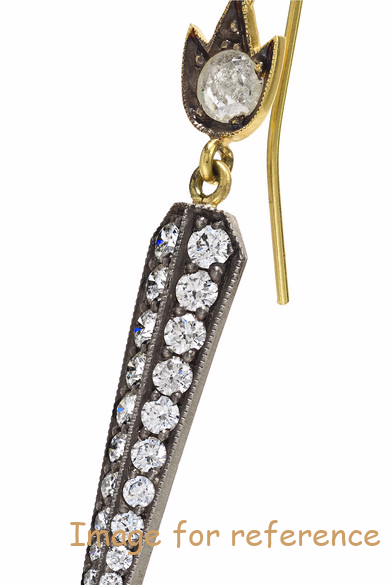 Custom silver jewelry 18K gold sterling silver diamond earrings3 Custom silver jewelry 18K gold sterling silver diamond earrings2