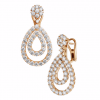 OEM Swarovski zirconia EARRINGS, ROSE GOLD Jewelry manufacturers