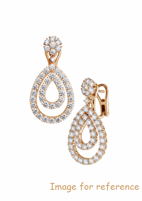OEM Swarovski zirconia EARRINGS, ROSE GOLD Jewelry manufacturers OEM Swarovski zirconia EARRINGS, ROSE GOLD Jewelry manufacturers