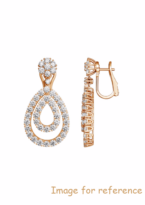 OEM Swarovski zirconia EARRINGS, ROSE GOLD Jewelry manufacturers2 OEM Swarovski zirconia EARRINGS, ROSE GOLD Jewelry manufacturers