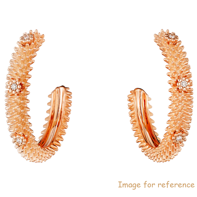 PINK GOLD DIAMONDS EARRINGS