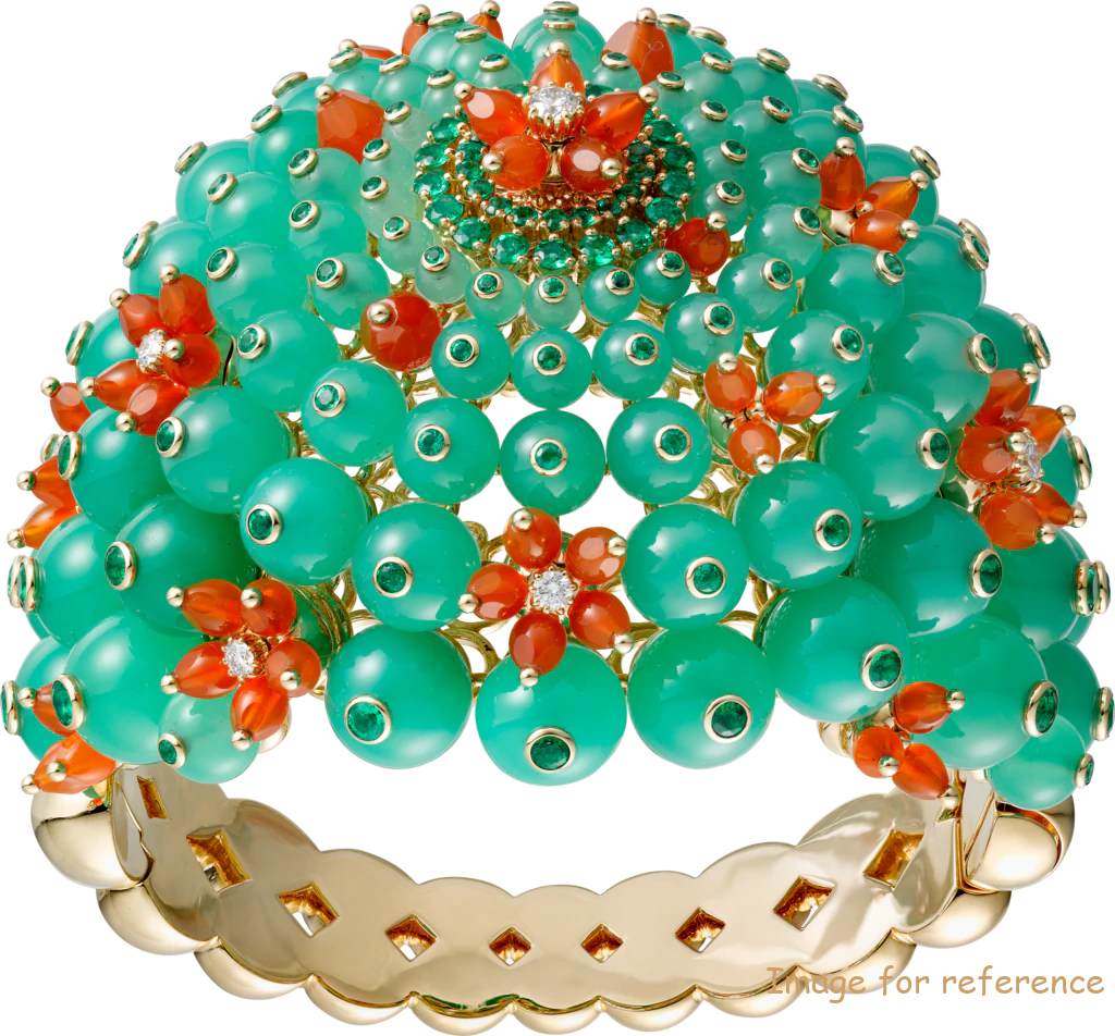 YELLOW GOLD EMERALDS BRACELET 18K YELLOW GOLD EMERALDS BRACELET