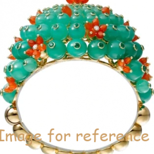 YELLOW GOLD EMERALDS BRACELET1