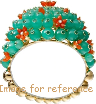 YELLOW GOLD EMERALDS BRACELET2 YELLOW GOLD EMERALDS BRACELET1