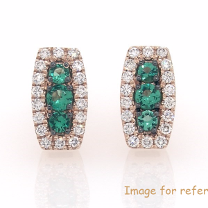 cubic zirconia Earrings OEM Sterling Silver Jewelry