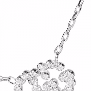 custom Gucci 18K white gold diamond necklace wholesaler3