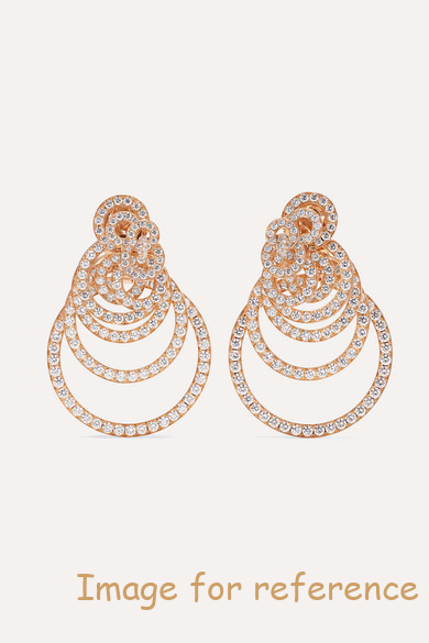 rose gold zirconia earrings OEM Factory jewelry custom wholesaler rose gold zirconia earrings OEM Factory jewelry custom wholesaler
