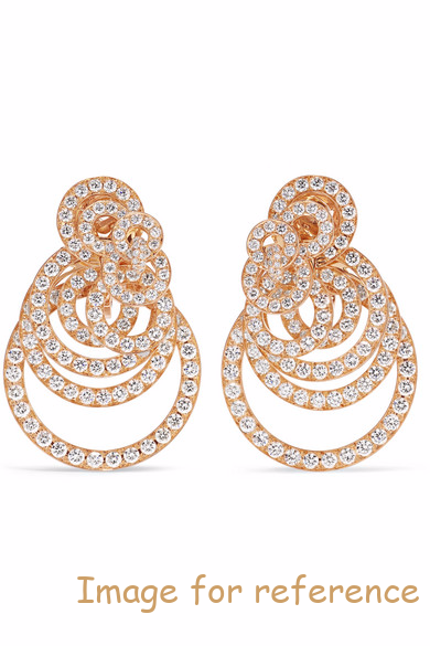 rose gold zirconia earrings OEM Factory jewelry custom wholesaler4 rose gold zirconia earrings OEM Factory jewelry custom wholesaler