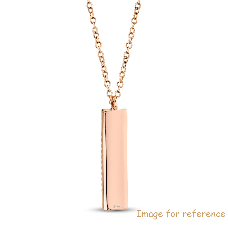 zircon Necklace OEM ODM factory 14K Rose Gold supplier1