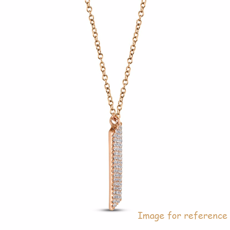 zircon Necklace OEM ODM factory 14K Rose Gold supplier1