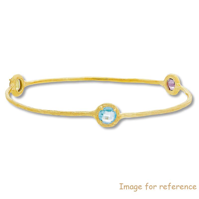 Topaz/Amethyst/Peridot Bangle